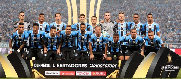 Equipe do Grêmio campeã da Libertadores 2017