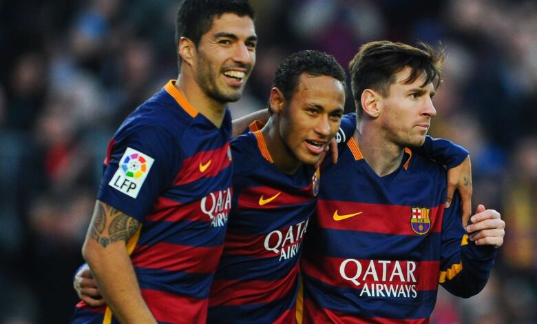 Suárez, Neymar e Messi pelo Barcelona