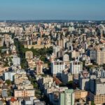Vista aérea de Porto Alegre